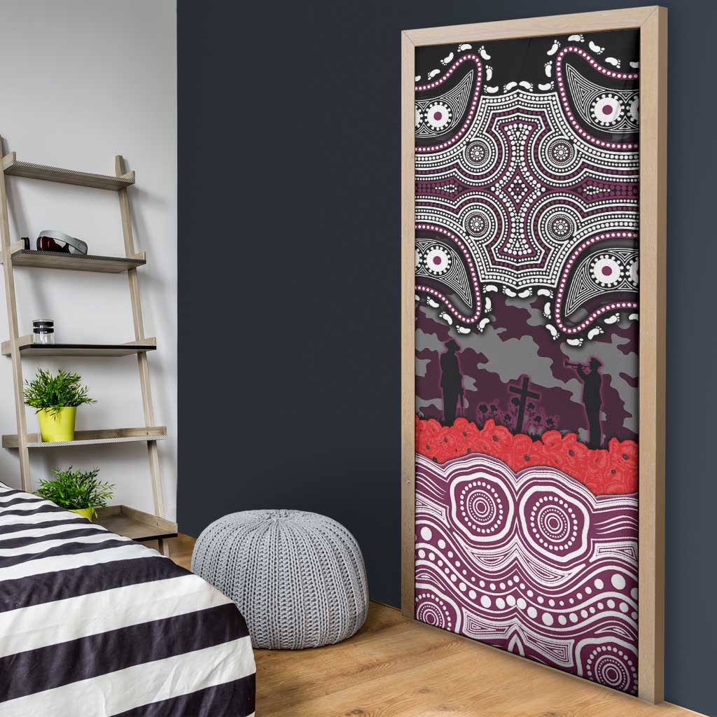 ANZAC Day Manly Warringah Sea Eagles Door Cover Military Memorial Aboriginal Indigenous Art