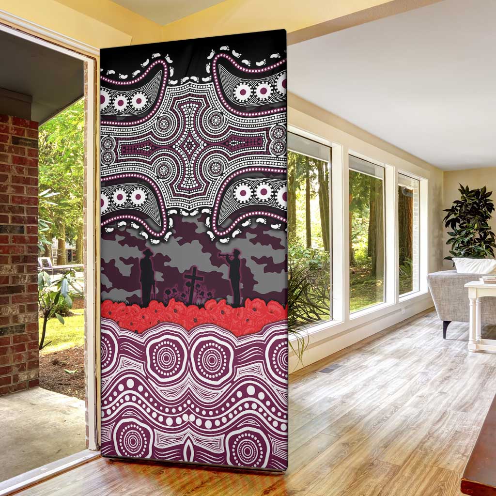 ANZAC Day Manly Warringah Sea Eagles Door Cover Military Memorial Aboriginal Indigenous Art