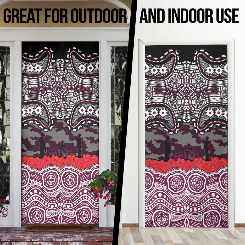 ANZAC Day Manly Warringah Sea Eagles Door Cover Military Memorial Aboriginal Indigenous Art