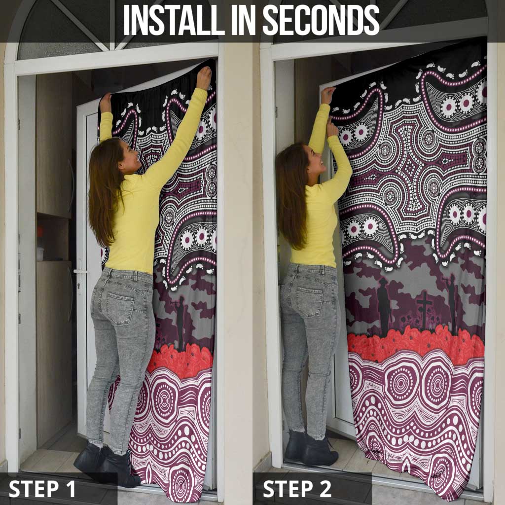ANZAC Day Manly Warringah Sea Eagles Door Cover Military Memorial Aboriginal Indigenous Art