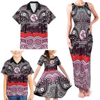 ANZAC Day Manly Warringah Sea Eagles Family Matching Tank Maxi Dress and Hawaiian Shirt Military Memorial Aboriginal Indigenous Art