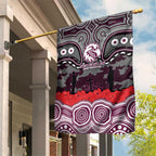 ANZAC Day Manly Warringah Sea Eagles Garden Flag Military Memorial Aboriginal Indigenous Art