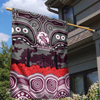 ANZAC Day Manly Warringah Sea Eagles Garden Flag Military Memorial Aboriginal Indigenous Art
