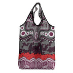 ANZAC Day Manly Warringah Sea Eagles Grocery Bag Military Memorial Aboriginal Indigenous Art