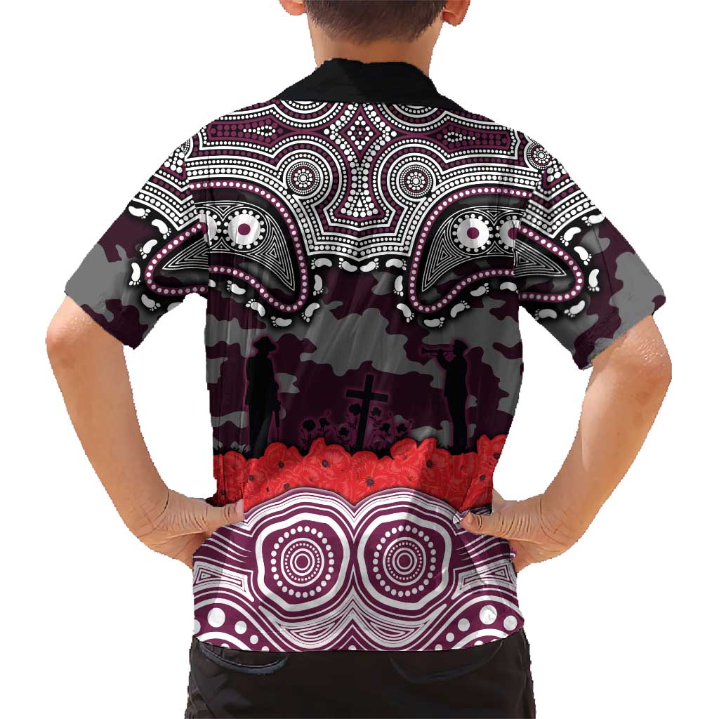 ANZAC Day Manly Warringah Sea Eagles Hawaiian Shirt Military Memorial Aboriginal Indigenous Art