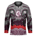 ANZAC Day Manly Warringah Sea Eagles Hockey Jersey Military Memorial Aboriginal Indigenous Art