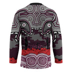 ANZAC Day Manly Warringah Sea Eagles Hockey Jersey Military Memorial Aboriginal Indigenous Art