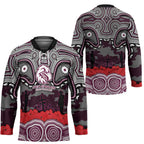 ANZAC Day Manly Warringah Sea Eagles Hockey Jersey Military Memorial Aboriginal Indigenous Art