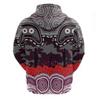 ANZAC Day Manly Warringah Sea Eagles Hoodie Military Memorial Aboriginal Indigenous Art