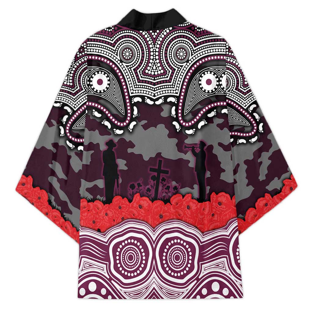 ANZAC Day Manly Warringah Sea Eagles Kimono Military Memorial Aboriginal Indigenous Art