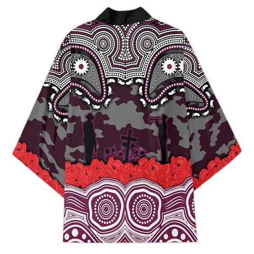 ANZAC Day Manly Warringah Sea Eagles Kimono Military Memorial Aboriginal Indigenous Art