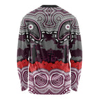 ANZAC Day Manly Warringah Sea Eagles Long Sleeve Shirt Military Memorial Aboriginal Indigenous Art
