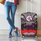 ANZAC Day Manly Warringah Sea Eagles Luggage Cover Military Memorial Aboriginal Indigenous Art