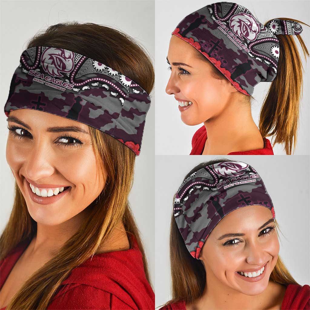 ANZAC Day Manly Warringah Sea Eagles Neck Gaiter Military Memorial Aboriginal Indigenous Art