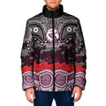 ANZAC Day Manly Warringah Sea Eagles Padded Jacket Military Memorial Aboriginal Indigenous Art
