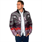 ANZAC Day Manly Warringah Sea Eagles Padded Jacket Military Memorial Aboriginal Indigenous Art