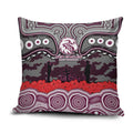 ANZAC Day Manly Warringah Sea Eagles Pillow Cover Military Memorial Aboriginal Indigenous Art