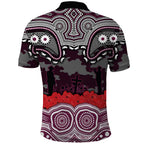 ANZAC Day Manly Warringah Sea Eagles Polo Shirt Military Memorial Aboriginal Indigenous Art