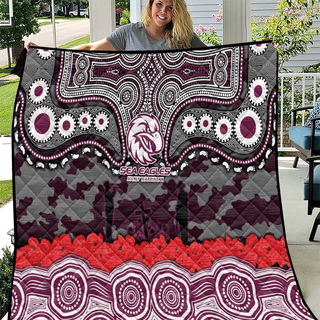ANZAC Day Manly Warringah Sea Eagles Quilt Military Memorial Aboriginal Indigenous Art