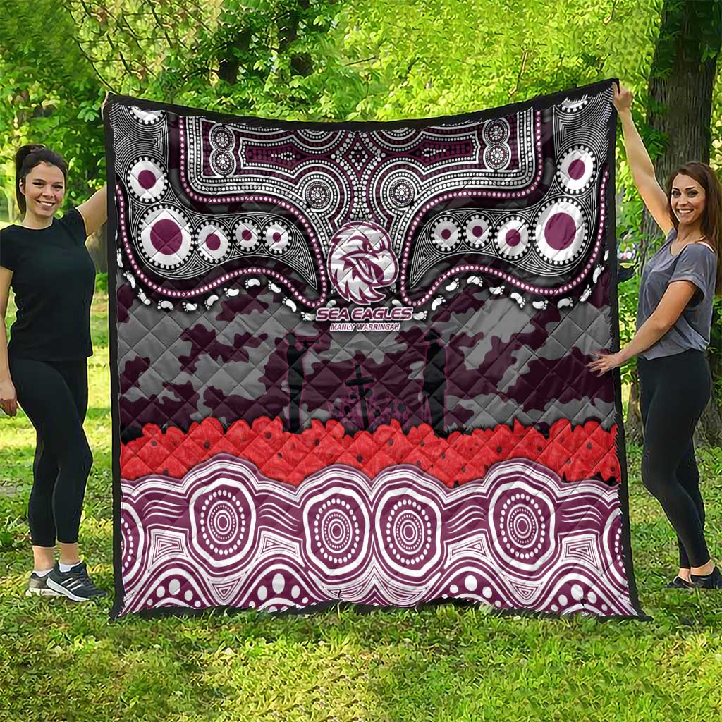 ANZAC Day Manly Warringah Sea Eagles Quilt Military Memorial Aboriginal Indigenous Art