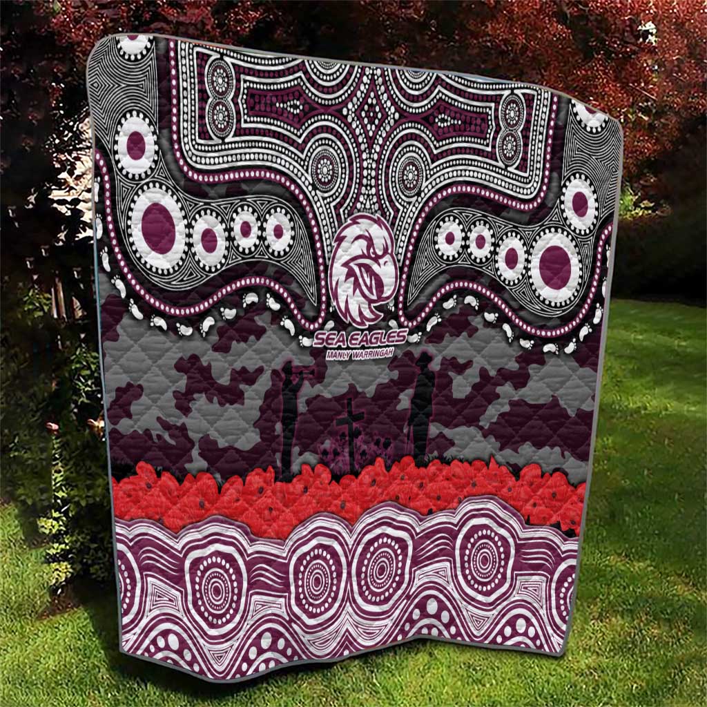 ANZAC Day Manly Warringah Sea Eagles Quilt Military Memorial Aboriginal Indigenous Art