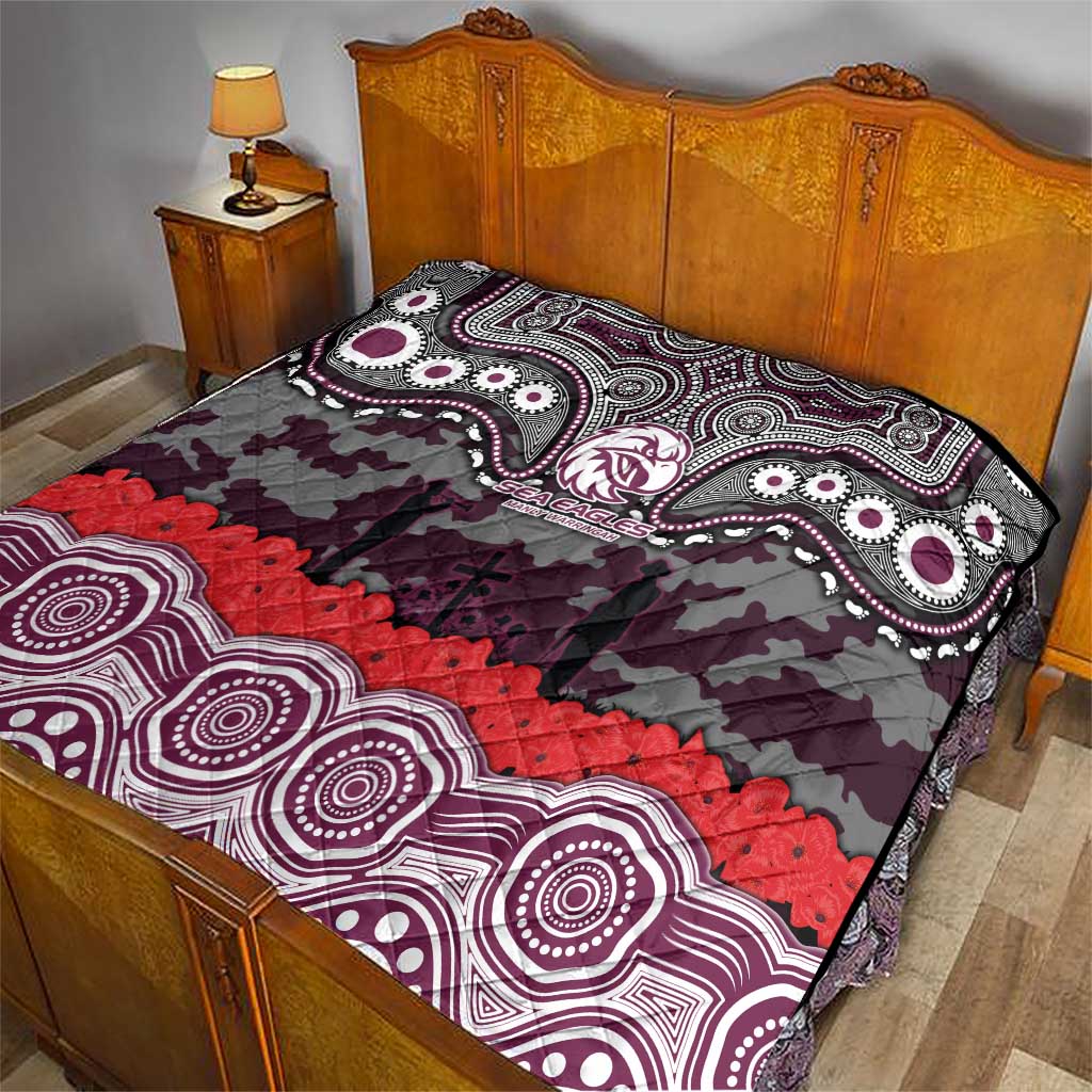 ANZAC Day Manly Warringah Sea Eagles Quilt Military Memorial Aboriginal Indigenous Art