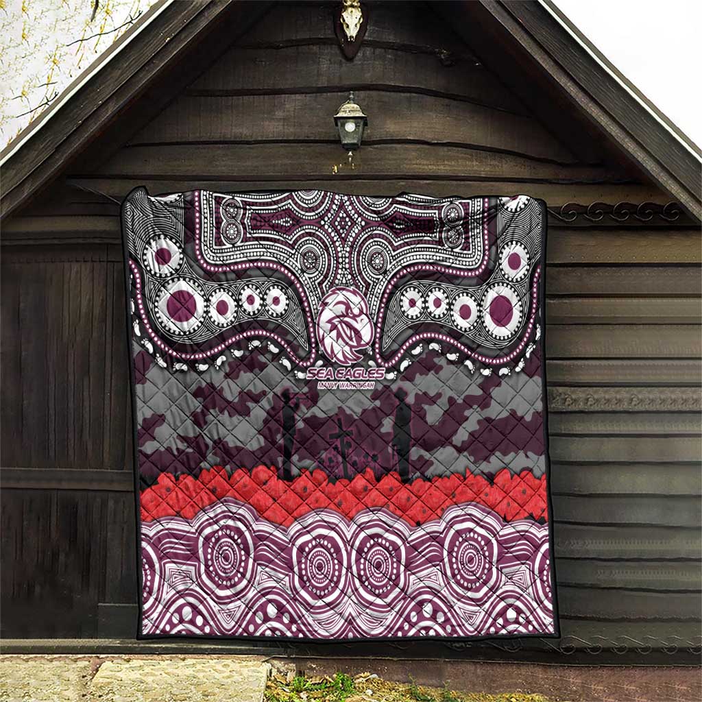ANZAC Day Manly Warringah Sea Eagles Quilt Military Memorial Aboriginal Indigenous Art