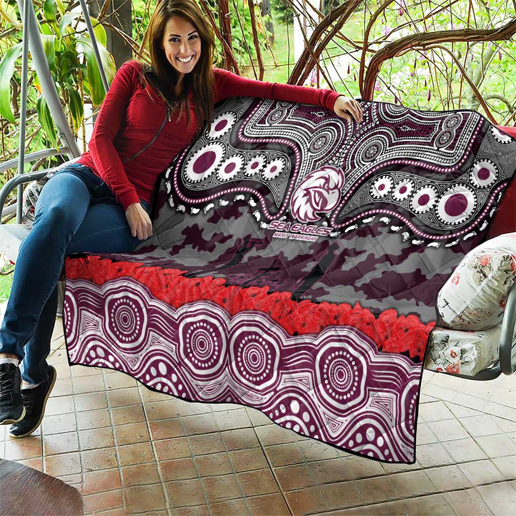 ANZAC Day Manly Warringah Sea Eagles Quilt Military Memorial Aboriginal Indigenous Art