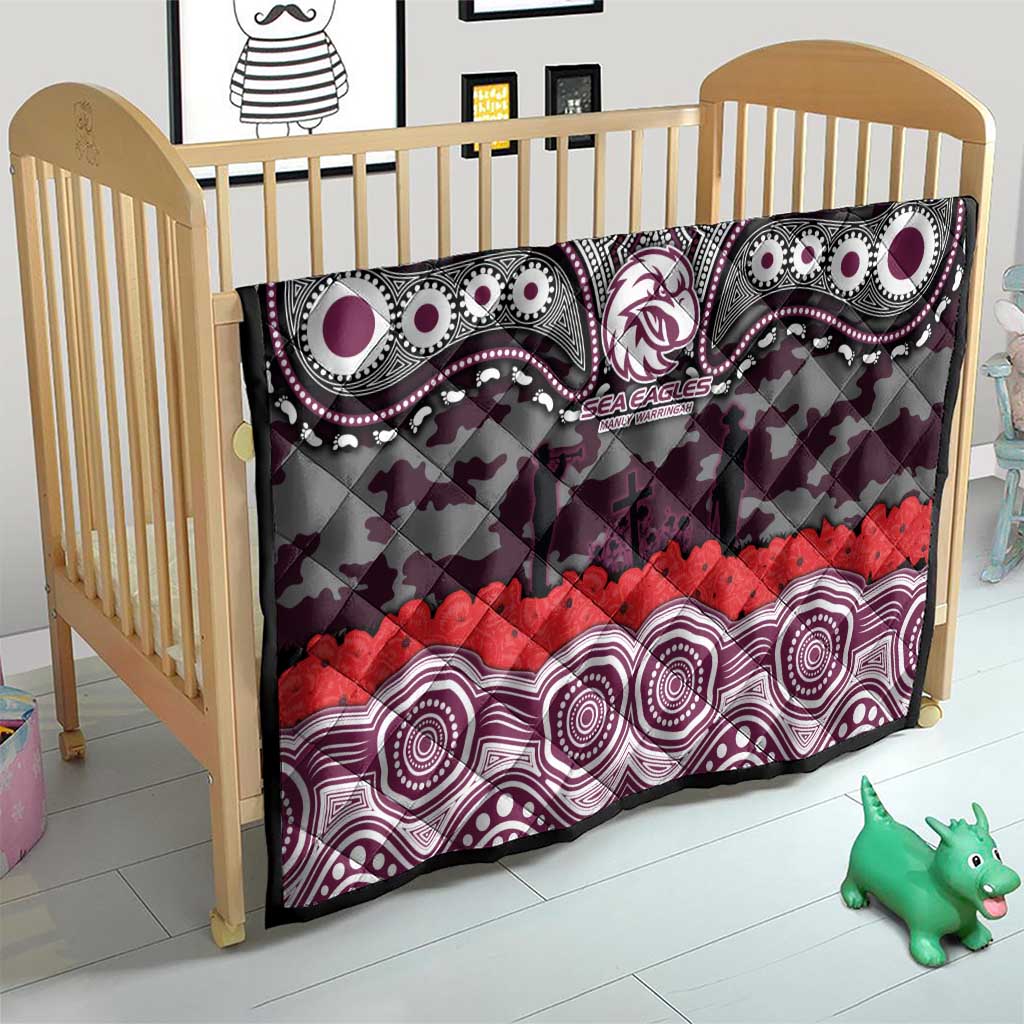 ANZAC Day Manly Warringah Sea Eagles Quilt Military Memorial Aboriginal Indigenous Art