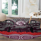 ANZAC Day Manly Warringah Sea Eagles Round Carpet Military Memorial Aboriginal Indigenous Art