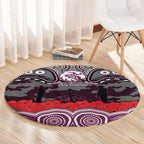 ANZAC Day Manly Warringah Sea Eagles Round Carpet Military Memorial Aboriginal Indigenous Art