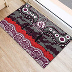 ANZAC Day Manly Warringah Sea Eagles Rubber Doormat Military Memorial Aboriginal Indigenous Art