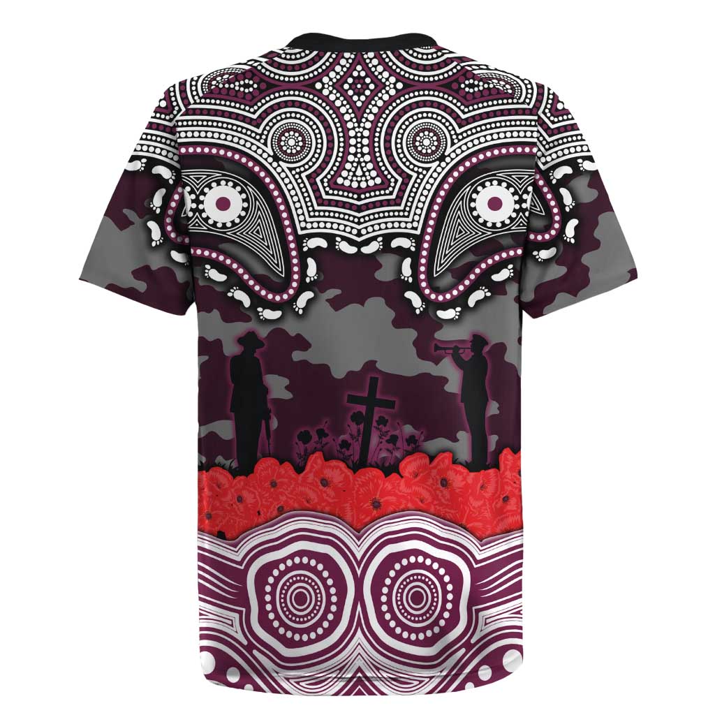 ANZAC Day Manly Warringah Sea Eagles Rugby Jersey Military Memorial Aboriginal Indigenous Art