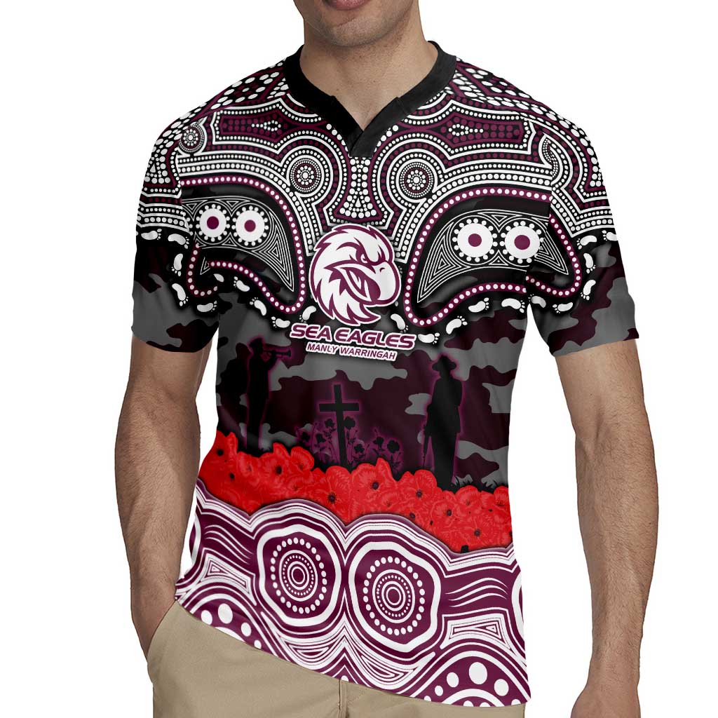 ANZAC Day Manly Warringah Sea Eagles Rugby Jersey Military Memorial Aboriginal Indigenous Art