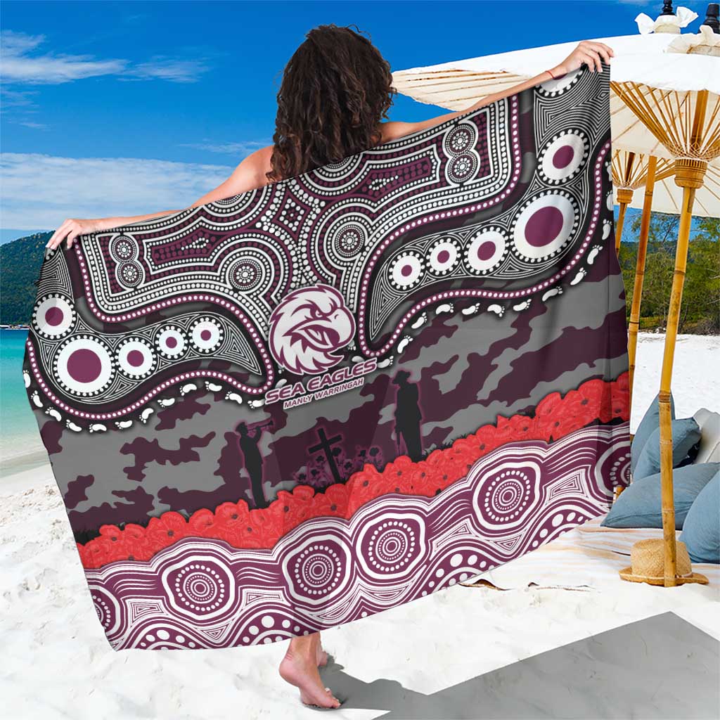 ANZAC Day Manly Warringah Sea Eagles Sarong Military Memorial Aboriginal Indigenous Art