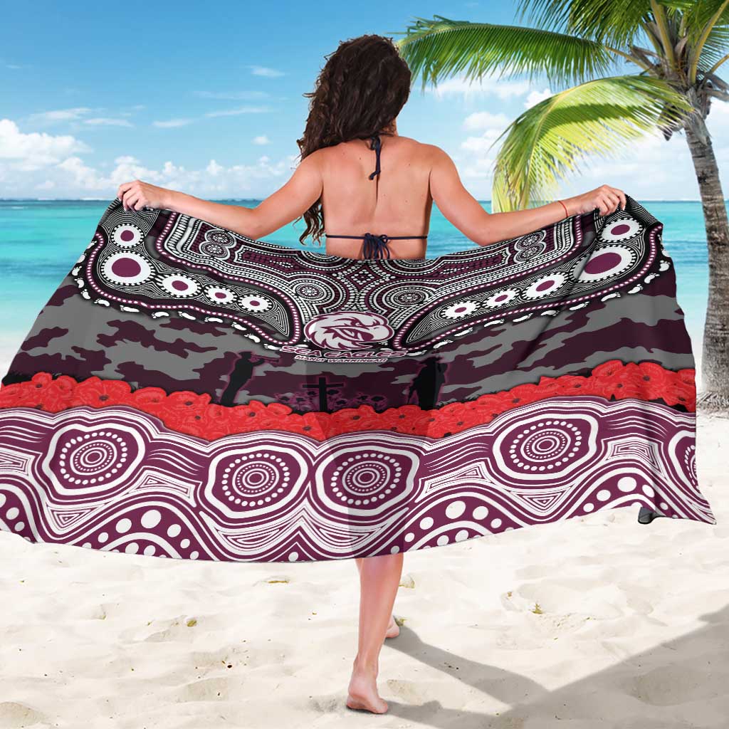 ANZAC Day Manly Warringah Sea Eagles Sarong Military Memorial Aboriginal Indigenous Art