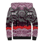 ANZAC Day Manly Warringah Sea Eagles Sherpa Hoodie Military Memorial Aboriginal Indigenous Art