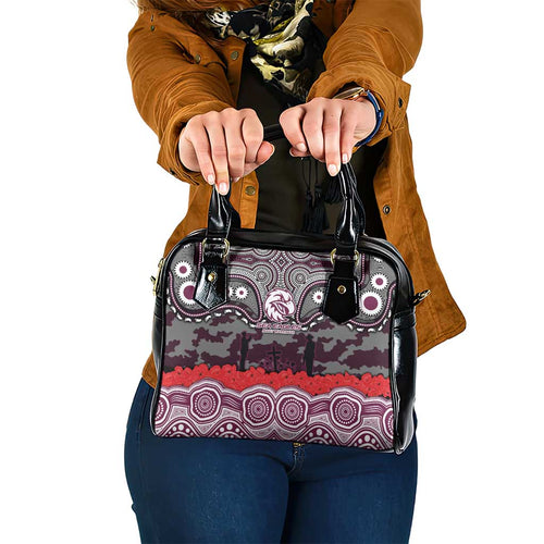 ANZAC Day Manly Warringah Sea Eagles Shoulder Handbag Military Memorial Aboriginal Indigenous Art