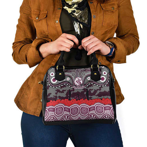 ANZAC Day Manly Warringah Sea Eagles Shoulder Handbag Military Memorial Aboriginal Indigenous Art