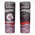 ANZAC Day Manly Warringah Sea Eagles Skinny Tumbler Military Memorial Aboriginal Indigenous Art