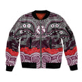 ANZAC Day Manly Warringah Sea Eagles Sleeve Zip Bomber Jacket Military Memorial Aboriginal Indigenous Art