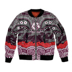 ANZAC Day Manly Warringah Sea Eagles Sleeve Zip Bomber Jacket Military Memorial Aboriginal Indigenous Art