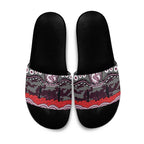 ANZAC Day Manly Warringah Sea Eagles Slide Sandals Military Memorial Aboriginal Indigenous Art