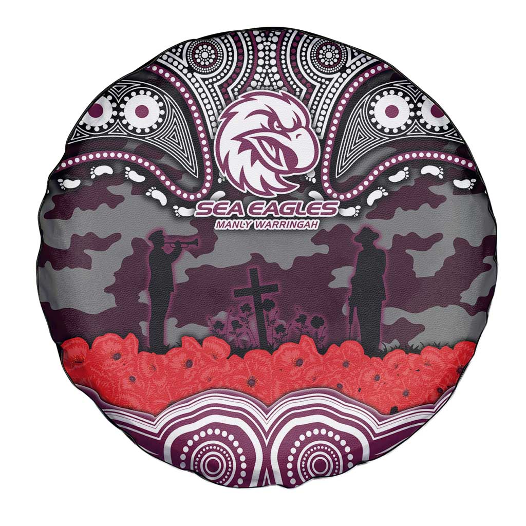 ANZAC Day Manly Warringah Sea Eagles Spare Tire Cover Military Memorial Aboriginal Indigenous Art