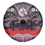 ANZAC Day Manly Warringah Sea Eagles Spare Tire Cover Military Memorial Aboriginal Indigenous Art