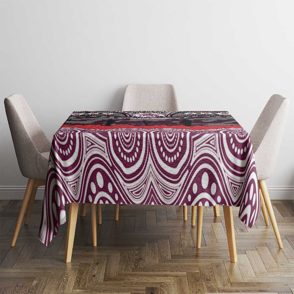 ANZAC Day Manly Warringah Sea Eagles Tablecloth Military Memorial Aboriginal Indigenous Art