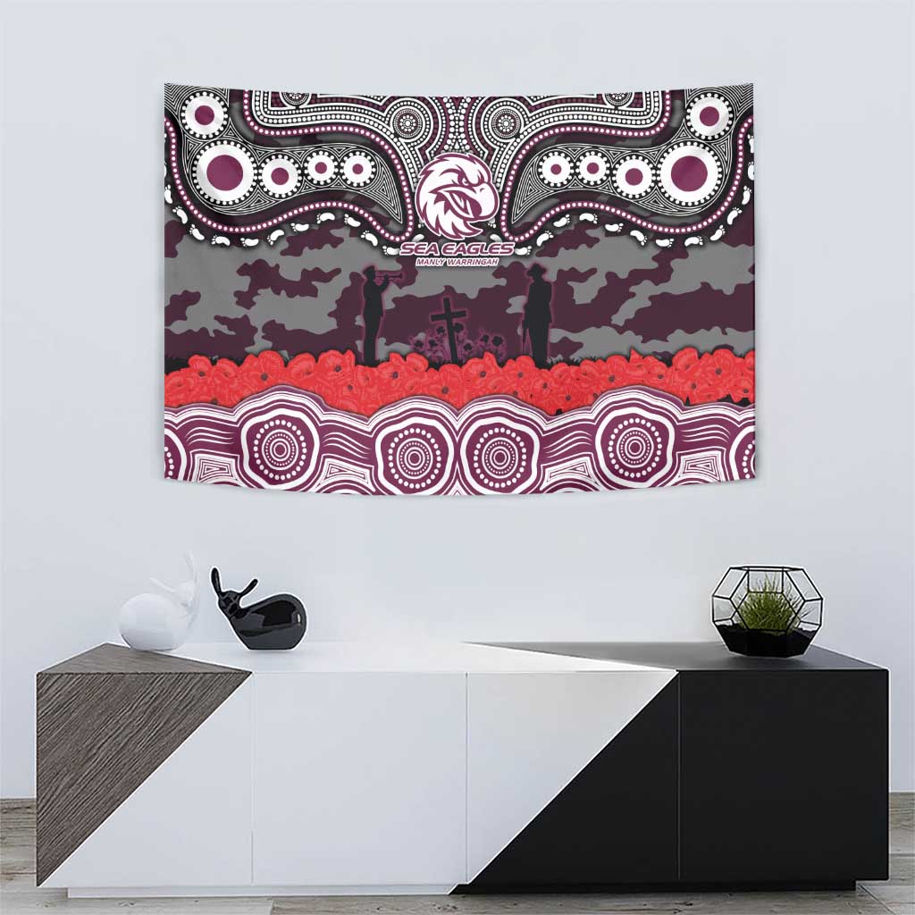 ANZAC Day Manly Warringah Sea Eagles Tapestry Military Memorial Aboriginal Indigenous Art