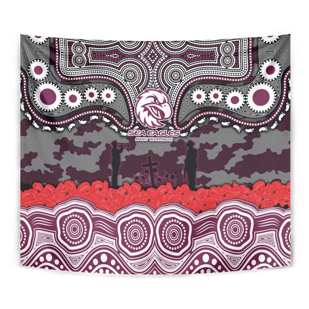 ANZAC Day Manly Warringah Sea Eagles Tapestry Military Memorial Aboriginal Indigenous Art