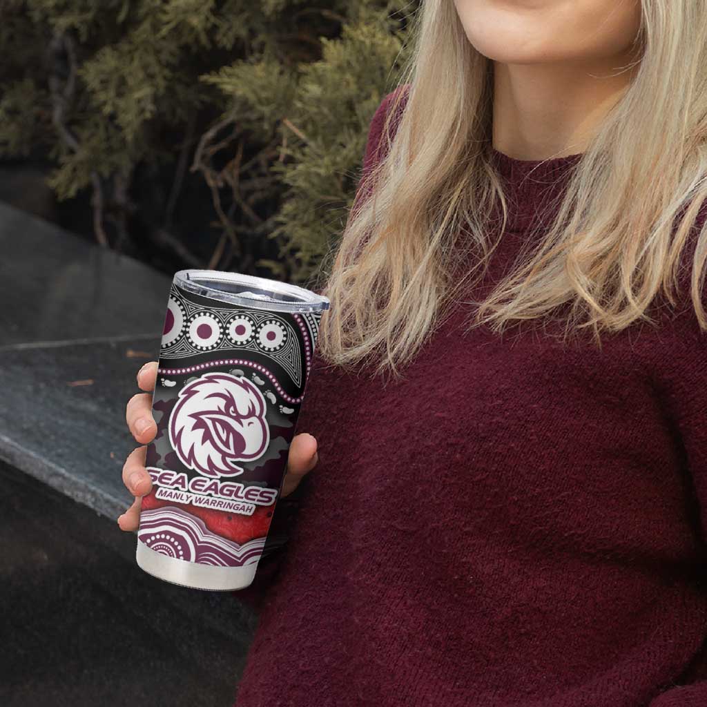ANZAC Day Manly Warringah Sea Eagles Tumbler Cup Military Memorial Aboriginal Indigenous Art