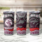 ANZAC Day Manly Warringah Sea Eagles Tumbler Cup Military Memorial Aboriginal Indigenous Art